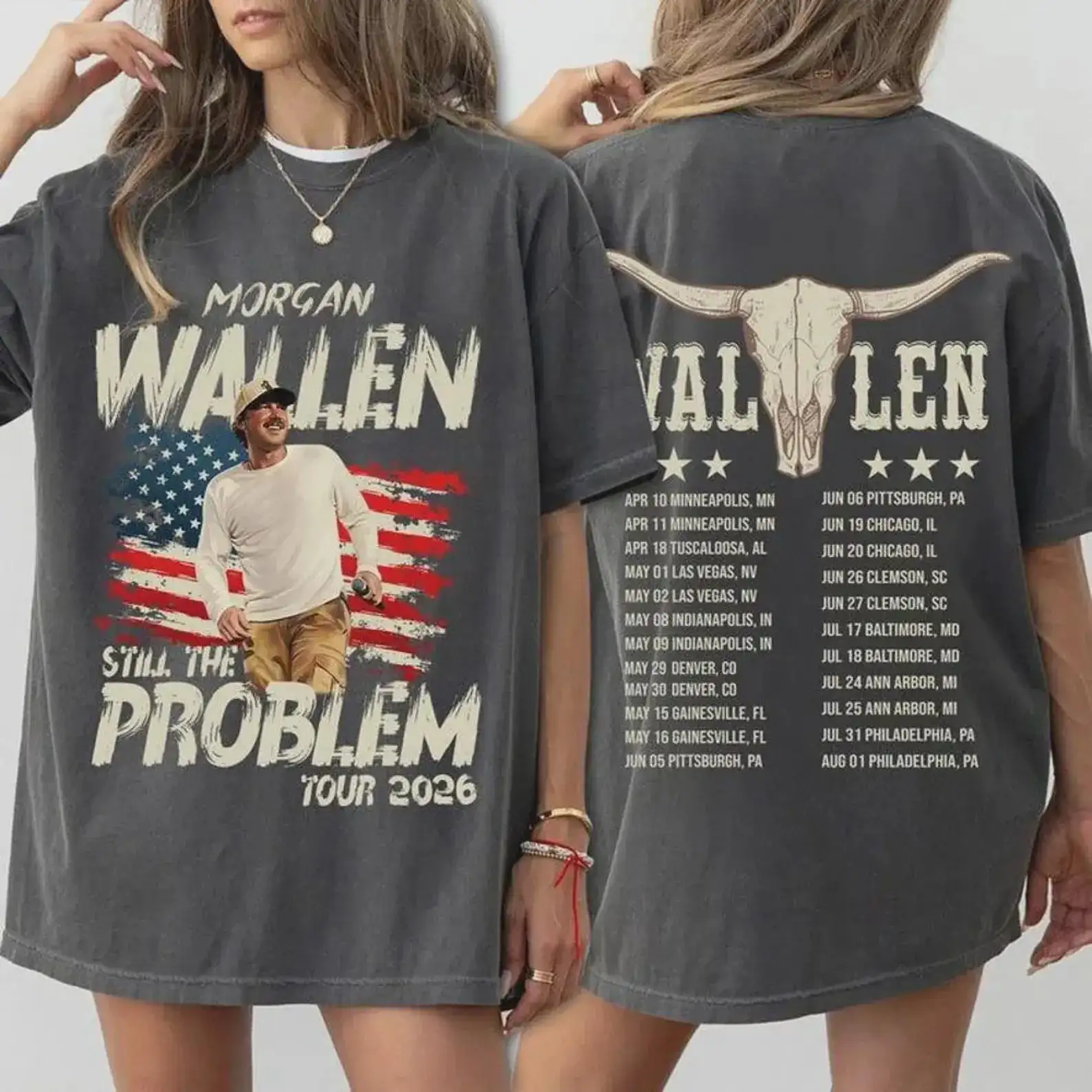 Wallen Still The Problem Tour 2026 Shirt , Front Back Vintage Country Concert Tee , Wallen Fan Merch , Nashville Tour Outfit , Unisex Shirt.