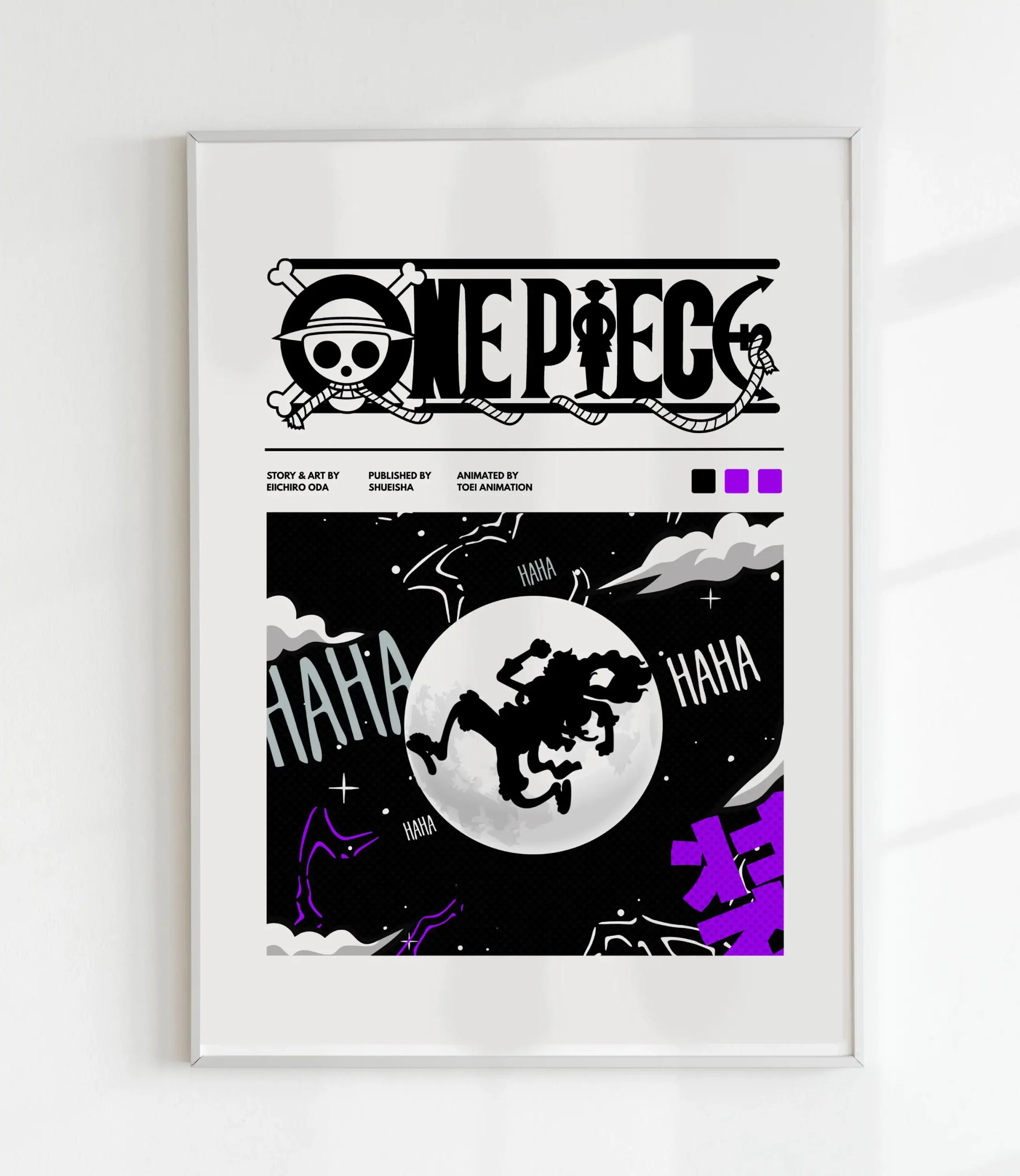 One Piece Luffy Gear 5_ Poster _ Manga Anime Wall Art